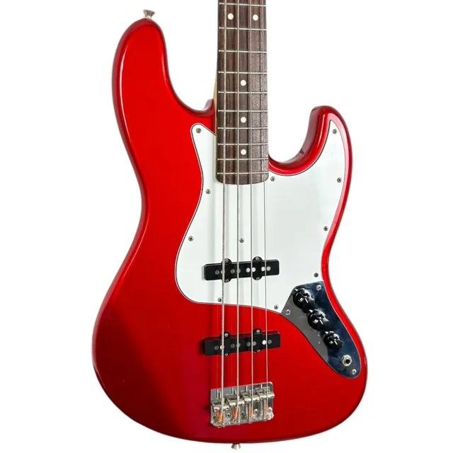 FGN Fujigen Japan J-Standard Jazz Bass 2011 - Candy Apple Red - Image 1