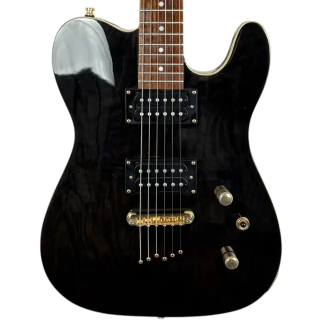 Harley Benton Hybrid Telecaster - Black - Image 1
