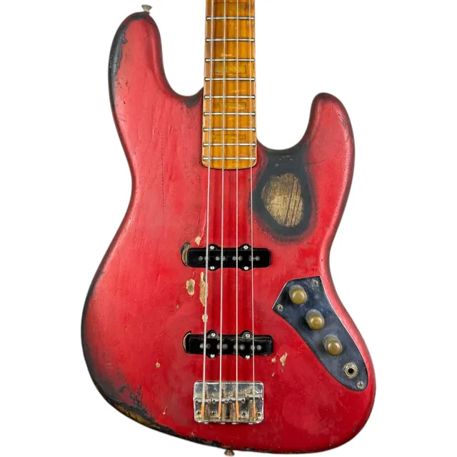 Fender USA Jazz Bass 1976 - Red Repaint - Image 1