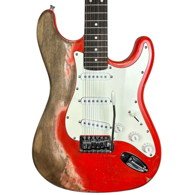 Heavy Relic Stratocaster - Fiesta Red - Image 1