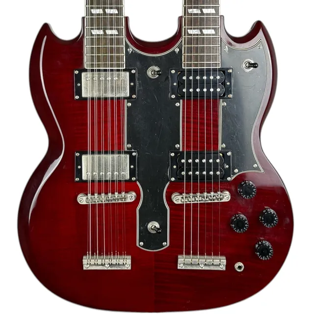 Epiphone SG Double Neck G-1275 2010 - Cherry Red - Image 1
