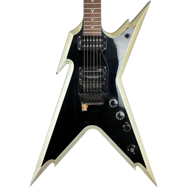 Dean Dimebag Darrell Signature Razorback 2006 - Black Silver - Image 1