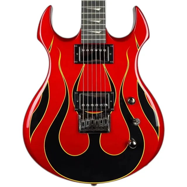 Kramer Pariah 2010 - Candy Red Black Flames - Image 1