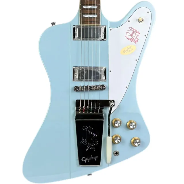 Epiphone 1963 Firebird V Vibrola Maestro 2024 - Frost Blue - Image 1