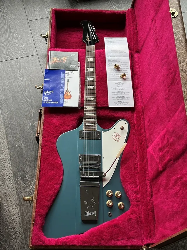Gibson Firebird V Pelham Blue Vibrola Limited Edition - Image 1