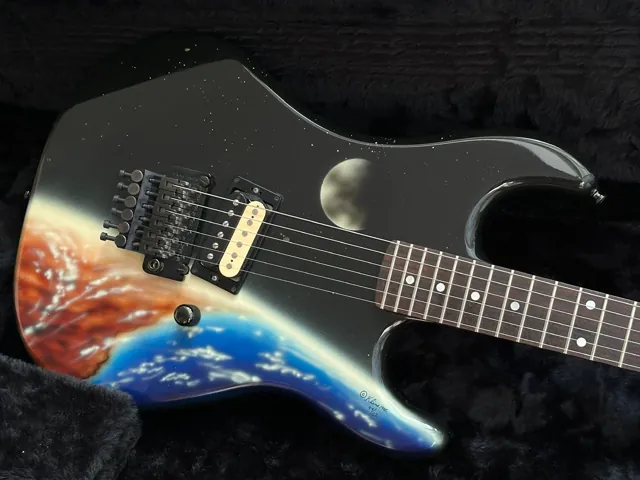 1986 Kramer Baretta USA Dennis Kline Earth Graphic #47 of 62 - Image 1