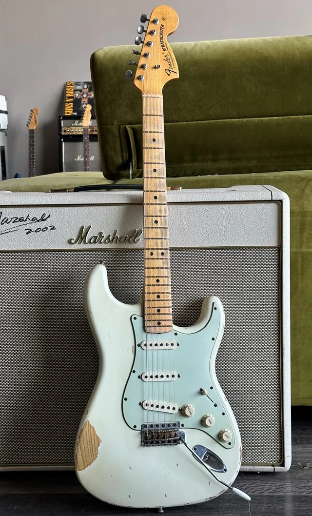 2007 Fender Stratocaster 1969 Relic Olympic White with COA & Case - Image 1