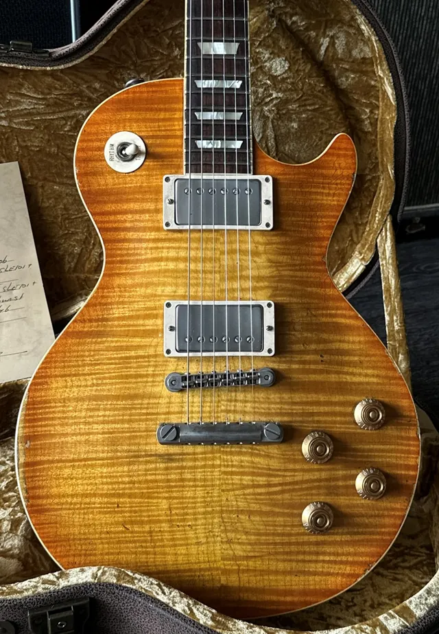 2025 Haar Trad '59 Les Paul Aged Stunning Flame with Throback PAFs