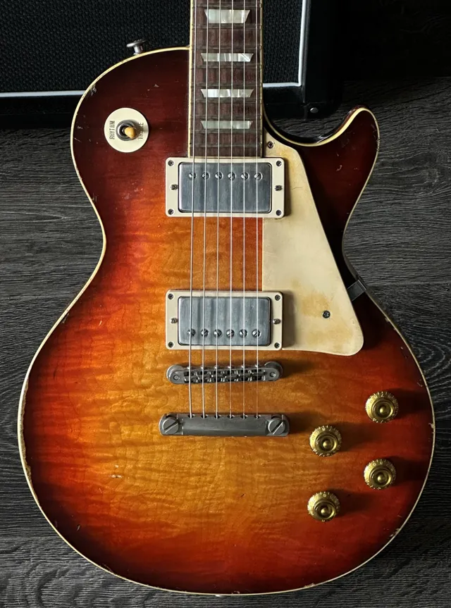 Haar Trad '59 Les Paul Aged Stunning Flame with Throback PAFs - Image 1