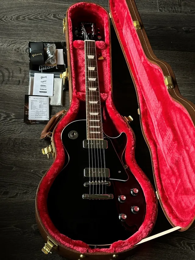 2025 Gibson Noel Gallagher Les Paul Standard Ebony Mint & Complete - Image 1