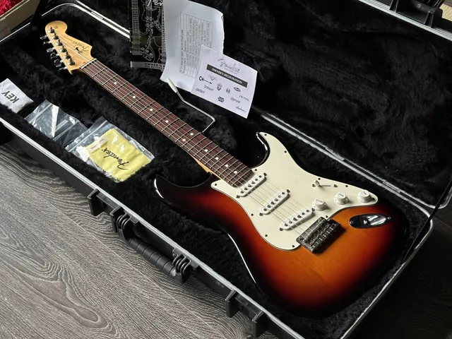 2011 Fender American Standard Stratocaster 3-Color Sunburst - Image 1