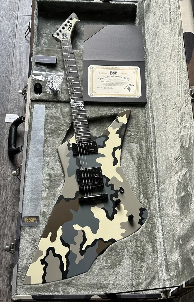 ESP Custom Shop James Hetfield Snakebyte KUIU Camo Satin - Image 1