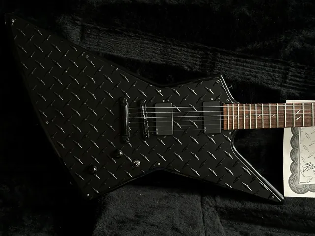 1998 ESP Custom Shop James Hetfield Signature JH-2 Black Diamond Plate - Image 1