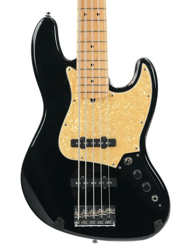 Fender USA Jazz Bass 5 Black 2009 - Image 1