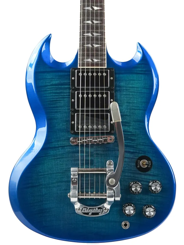 Gibson SG Deluxe Flame Top Cobalt Fade 2013 - Image 1