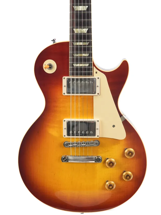 Gibson Custom Shop 1958 Les Paul Standard Reissue VOS Washed Cherry Sunburst 2021 - Image 1