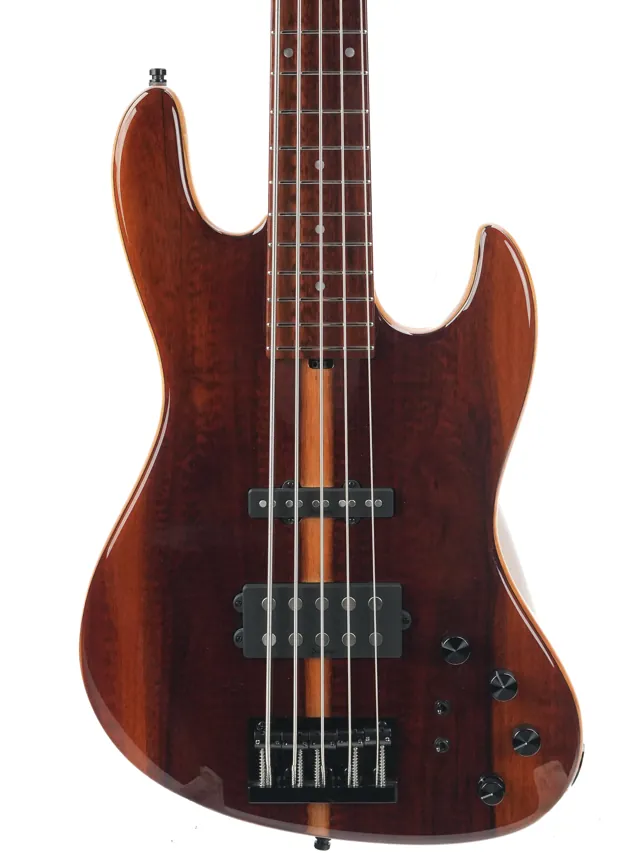 Sadowsky MasterBuilt 21 Fret M/J Bass Limited Edition 5 String Snakewood 2022 - Image 1