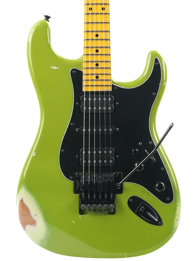Nash Guitars S81 Lime Green HSH Superstrat 2019 - Image 1