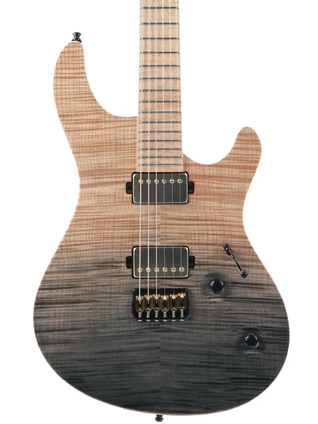 Mayones Regius 6 Custom 5A FM Trans Graphite Horizon Gloss 2023 - Image 1